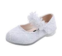 Easy On Leather Mary Jane Baby Shoes - Anti-Slip First Walkers Soft Sole PU Leather Crib Shoes for Girls' Special Occasions