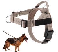 Easy On-Off Padded Dog Harness for Walking,Adjustable No Pull Dog Harness, Soft Breathable Pet Vest with Alloy Ring for Medium Large Dogs Training Outdoor Use