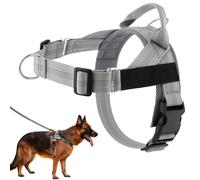 Easy On-Off Padded Dog Harness for Walking,Adjustable No Pull Dog Harness, Soft Breathable Pet Vest with Alloy Ring for Medium Large Dogs Training Outdoor Use