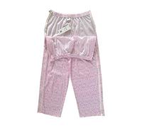 Easy On/Off Patient Care Pant for Woman - Incontinence Care Trousers with Side Zipper - Heathy Care Clothes for Elderly(M)