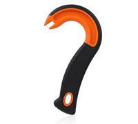 Easy Open Ring Pull Can Opener, J Hook Can Opener Pull Tab with No-Slip Grip for Seniors Kids Weak Hands Manual Soda Beer Pop Top Tin Bottle Jar Lid Lifter Tool (Orange)