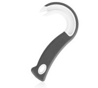 Easy Open Ring Pull Can Opener, J Hook Can Opener Pull Tab with No-Slip Grip for Seniors Kids Weak Hands Manual Soda Beer Pop Top Tin Bottle Jar Lid Lifter Tool (Gray)