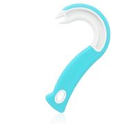 Easy Open Ring Pull Can Opener, J Hook Can Opener Pull Tab with No-Slip Grip for Seniors Kids Weak Hands Manual Soda Beer Pop Top Tin Bottle Jar Lid Lifter Tool (Blue)