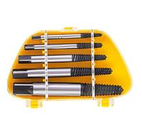 Easy Out Screw Extractor Set,5 Pcs Screw Extractor Drill Bit Set,Broken Bolt Small Screw Extractor With Storage Box Manual Removal Tool