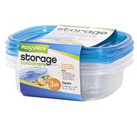 Easy Pack 8058 Microwaveable Square Storage Container, 25 oz, Plastic