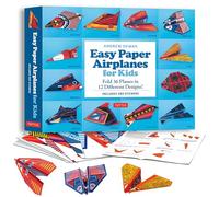 Easy Paper Airplanes for Kids Kit: Fold 36 Paper Planes in 12 Different Designs! (Includes 200 Stickers!)