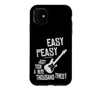 Easy-Peasy A Thousand Times Practicing Electric Guitar Case for iPhone 11