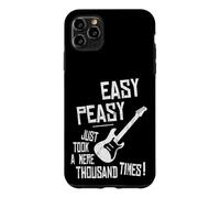 Easy-Peasy A Thousand Times Practicing Electric Guitar Case for iPhone 11 Pro Max