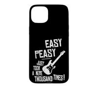 Easy-Peasy A Thousand Times Practicing Electric Guitar Case for iPhone 15 Plus