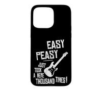 Easy-Peasy A Thousand Times Practicing Electric Guitar Case for iPhone 15 Pro Max
