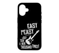 Easy-Peasy A Thousand Times Practicing Electric Guitar Case for iPhone 16