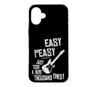 Easy-Peasy A Thousand Times Practicing Electric Guitar Case for iPhone 16 Plus