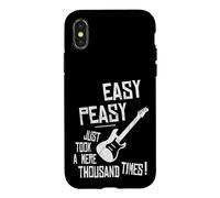 Easy-Peasy A Thousand Times Practicing Electric Guitar Case for iPhone X/XS