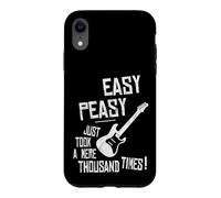 Easy-Peasy A Thousand Times Practicing Electric Guitar Case for iPhone XR