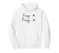 Easy Peasy Heart cute handwritten Typography Gift Pullover Hoodie