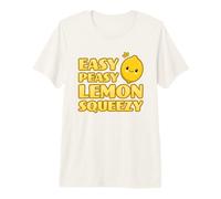 Easy Peasy Lemon Squeezy Cute Adorable Kawaii Lemon Food Pun Premium T-Shirt
