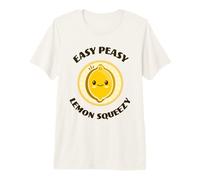 Easy Peasy Lemon Squeezy Cute Adorable Kawaii Lemon Food Pun Premium T-Shirt