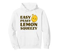Easy Peasy Lemon Squeezy Cute Adorable Kawaii Lemon Food Pun Pullover Hoodie