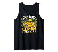Easy Peasy Lemon Squeezy - Funny Lemon Summer Tank Top