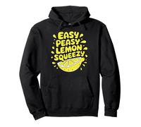Easy Peasy Lemon Squeezy Funny Quote Playful Typography Pullover Hoodie