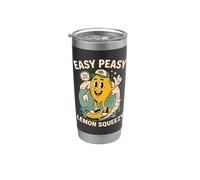 Easy Peasy Lemon Squeezy Funny Surfing Lemon Stand Lemonade Stainless Steel Insulated Tumbler