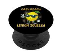 Easy Peasy Lemon Squeezy Lemons Lemonade Funny PopSockets Adhesive PopGrip