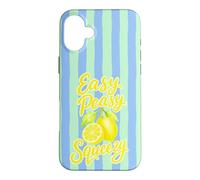 Easy Peasy Lemon Squeezy Squad Summer Lemonade Case for iPhone 16 Plus