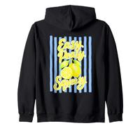 Easy Peasy Lemon Squeezy Squad Summer Lemonade Zip Hoodie
