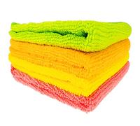 Easy Peasy Mate Antibacterial Microfibre Cloths (Pack of 4) - Streak-Free & Odour-Free Cleaning - Super Absorbent Lint-Free Cloth for Kitchen, Windows & Car Detailing - 30x30cm