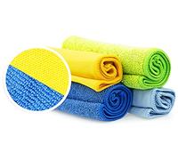 Easy Peasy Mate Premium Microfibre Cloths (Pack of 4) - Streak-Free Window & Glass Cleaning Products - Super Absorbent Reusable Cloths for Cars, Mirrors & Home - Lint-Free 30x30cm