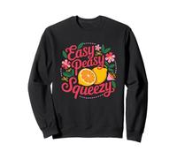 Easy Peasy Squeezy Floral Lemon Citrus Sweatshirt