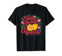 Easy Peasy Squeezy Floral Lemon Citrus T-Shirt