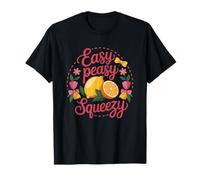 Easy Peasy Squeezy Lemon Orange Decor T-Shirt