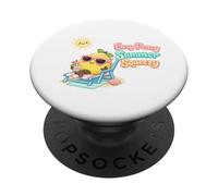 Easy Peasy Summer Squeezy - Funny Lemon Beach Vacation PopSockets Adhesive PopGrip