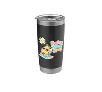 Easy Peasy Summer Squeezy - Funny Lemon Beach Vacation Stainless Steel Insulated Tumbler