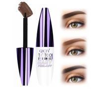 Easy Peel Brow Gel, 3 Colors Easy Peel Tattoo Brow Gel, Water and Sweat Resistant, Easy to Apply for Fuller, More Defined Brows, Suitable for All Skin Types (01)