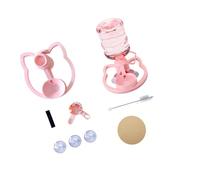 Easy Pet Drinking Setup with Visible Container Showing Current Water Stage Clear Water Bottle