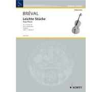 Easy piece Performing score 1-2 violoncello (easy) Bréval Schott Music Saddle-wi