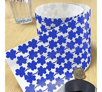 Easy Plants 170 Lucky Clover & Shamrock Vinyl Stickers 20mm Self Adhesive Peel & Stick -Vivid Blue
