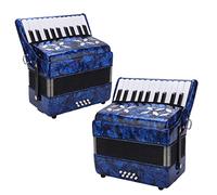 Easy Playing Reed Accordion 8 Bass for Beginners (Navy Blue)