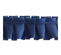 Easy Pleat Ribbon 10 Metre Length Pre Pleated for Funeral Tributes & Oasis Shapes (Admiral Blue)