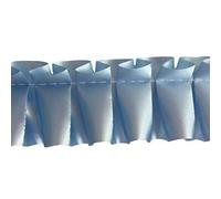 Easy Pleat Ribbon 10 Metre Length Pre Pleated for Funeral Tributes & Oasis Shapes (Baby Blue)
