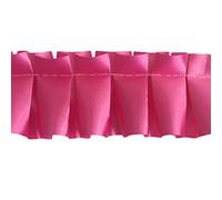 Easy Pleat Ribbon 10 Metre Length Pre Pleated for Funeral Tributes & Oasis Shapes (Cerise Pink)