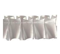 Easy Pleat Ribbon 10 Metre Length Pre Pleated for Funeral Tributes & Oasis Shapes (Ivory White)