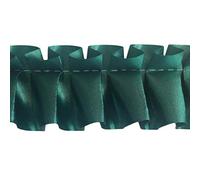 Easy Pleat Ribbon 10 Metre Length Pre Pleated for Funeral Tributes & Oasis Shapes (Jade Green)