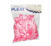 Easy Pleat Tribute Ribbon - Waterproof Poly Ribbon - Pre-Pleated Edging for Floral Tributes, Crafts & Decoration - 10m or 30m Length, 50mm Wide (Baby Pink, 50mm x 10m)