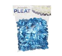 Easy Pleat Tribute Ribbon - Waterproof Poly Ribbon - Pre-Pleated Edging for Floral Tributes, Crafts & Decoration - 10m or 30m Length, 50mm Wide (Royal Blue, 50mm x 10m)