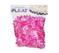 Easy Pleat Tribute Ribbon - Waterproof Poly Ribbon - Pre-Pleated Edging for Floral Tributes, Crafts & Decoration - 10m or 30m Length, 50mm Wide (Cerise, 50mm x 10m)