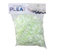 Easy Pleat Tribute Ribbon - Waterproof Poly Ribbon - Pre-Pleated Edging for Floral Tributes, Crafts & Decoration - 10m or 30m Length, 50mm Wide (Mint Green, 50mm x 10m)