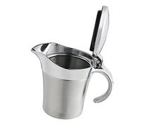 Easy Pour Gravy Boat Stainless Steel Gravy Boat With Lid, Sauce Tank Boat, Double-layer Thermal Gravy Boat, Very Suitable for Family Dinner Sauce Pourer (Size : 750ml)